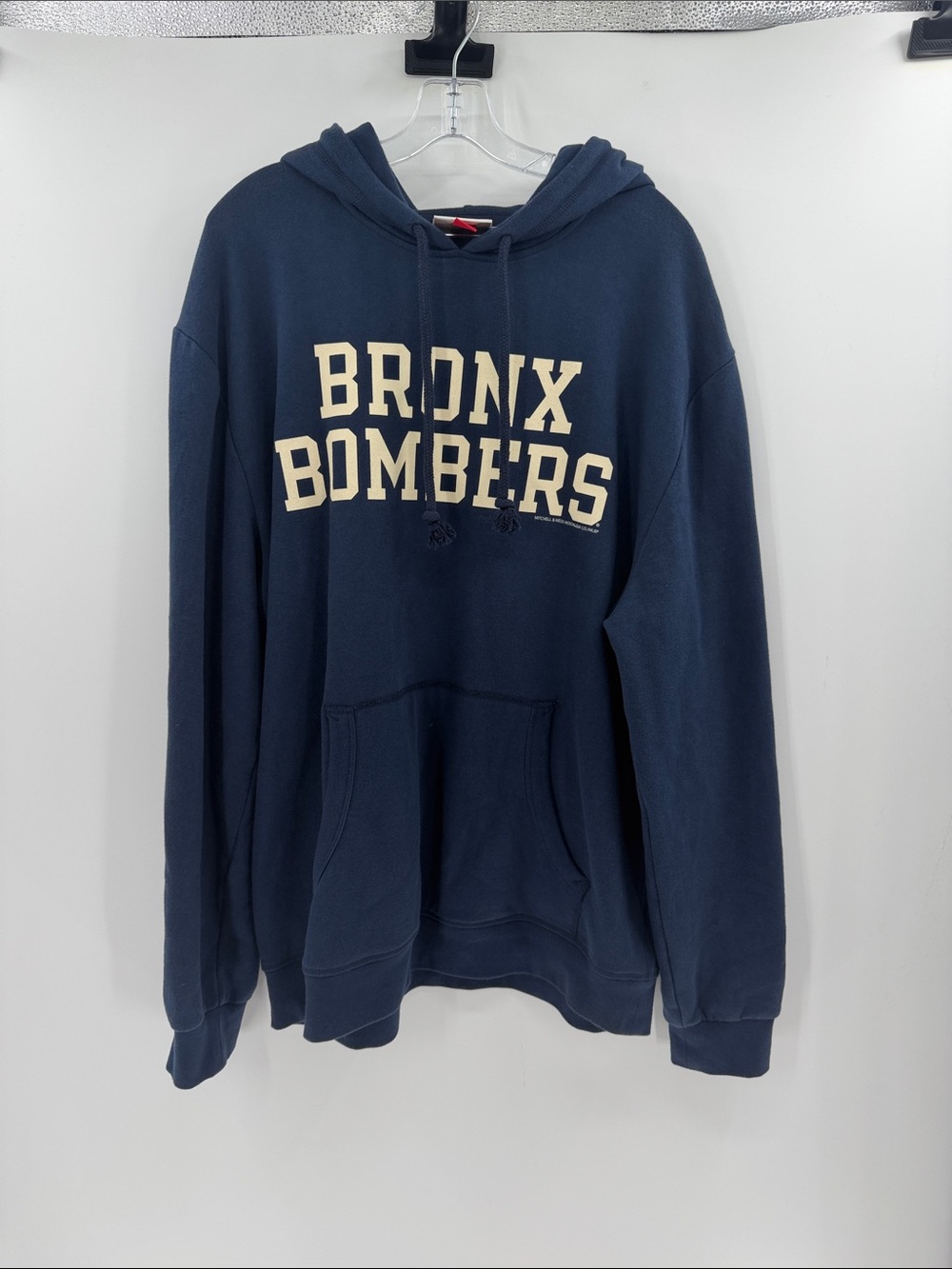 Mitchell & Ness Men's Bronx Bomber Hoodie - Navy - 2XL